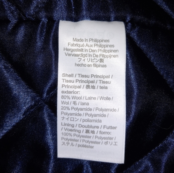 NWT J.Crew "Lodge" Black Coat in Nello Gori Italian Stadium Cloth Wool Size 00P - Picture 8 of 8